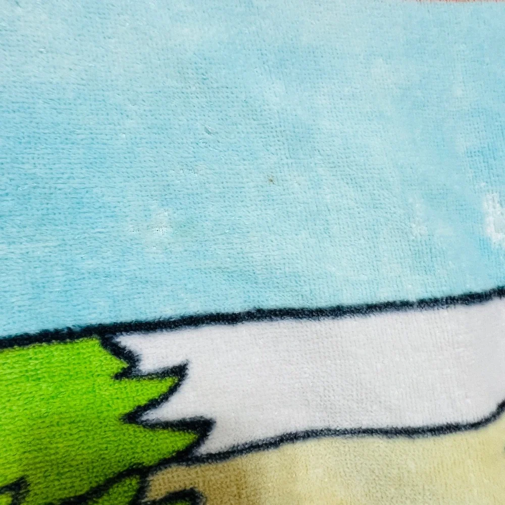 VTG 80s Garfield Beach Towel Jay Franco So Many Trees Odie Dog Cotton 28x55 Pool